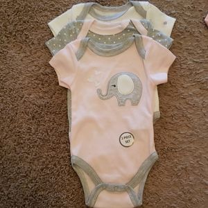 Lot of 11 brand new baby girl onesies